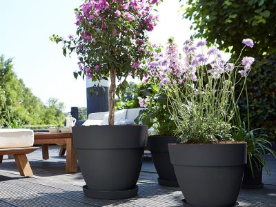 盆器 vibia-坎帕納圓盆-灰黑