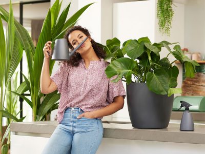 elho-比利時澆水器-1.8L-綠薄荷產品照灰黑